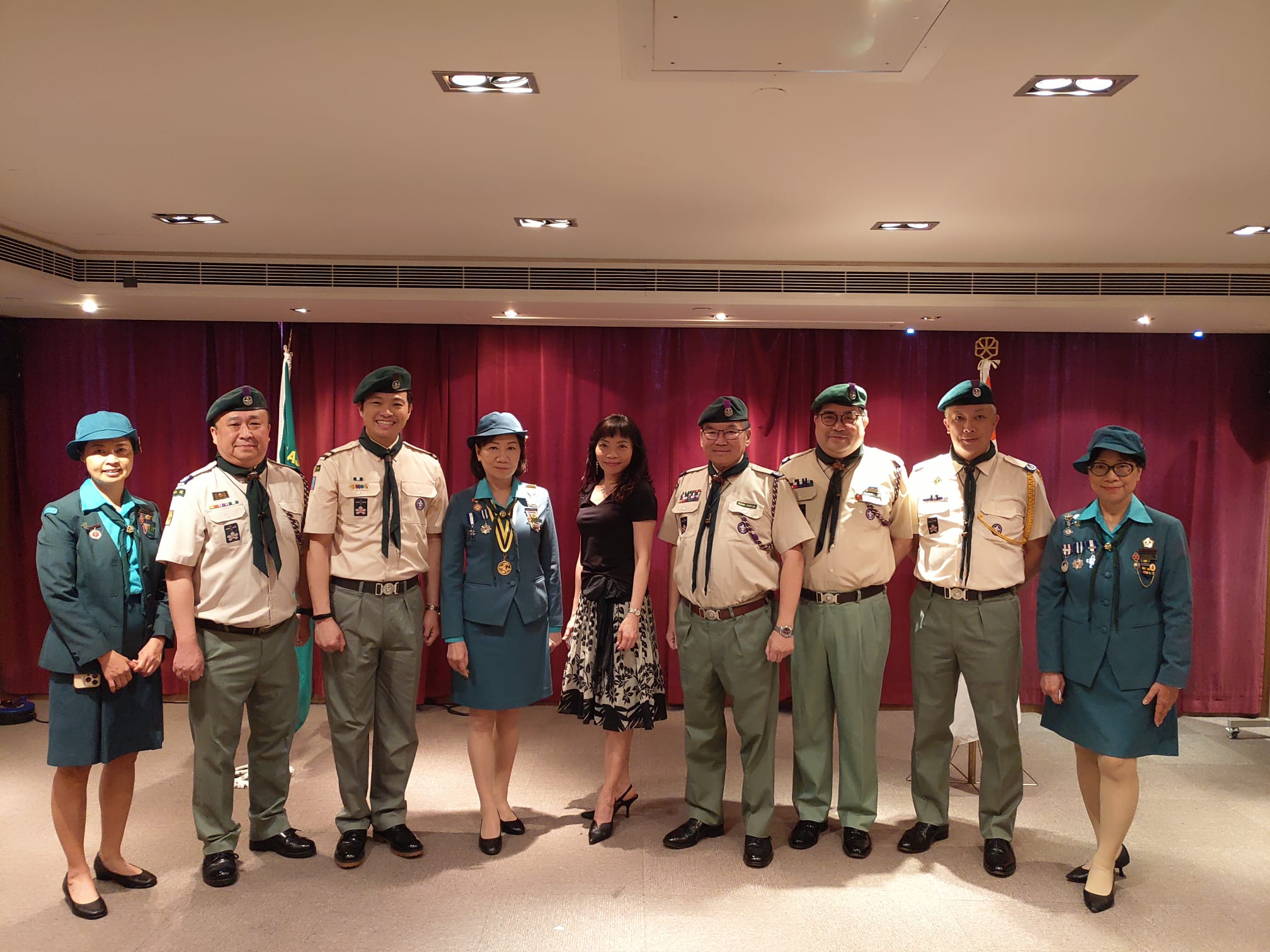 photo with Scout Association members