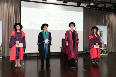 Presentation of EdD and MEd graduates